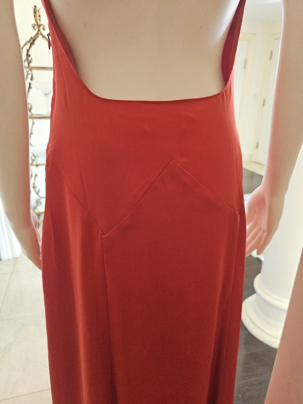 Meshki Kamala Low Back Satin Maxi Dress Small - Picture 12 of 16